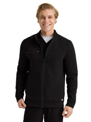 Grey's Anatomy Evolve Stretch - Men's Five-Pocket Waffle Knit Ron Jacket