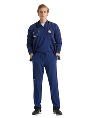 Grey's Anatomy Evolve Stretch - Men's Five-Pocket Waffle Knit Ron Jacket