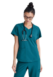 Grey's Anatomy Evolve Stretch - Women's Two-Pocket V-Neck Rhythm Scrub Top
