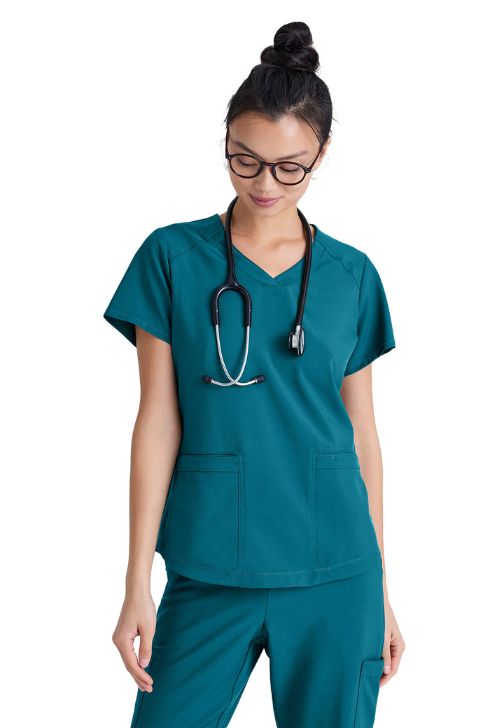 Grey's Anatomy Evolve Stretch - Women's Two-Pocket V-Neck Rhythm Scrub Top