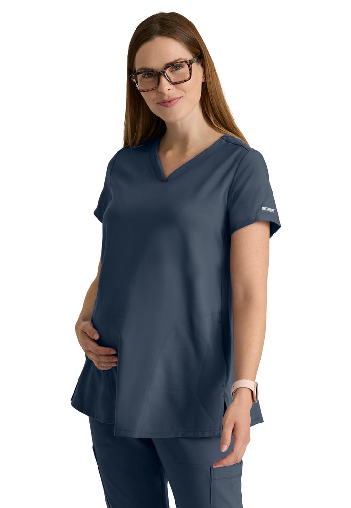 Grey's Anatomy Evolve Stretch - Women's Two-Pocket Promise Maternity Scrub Top