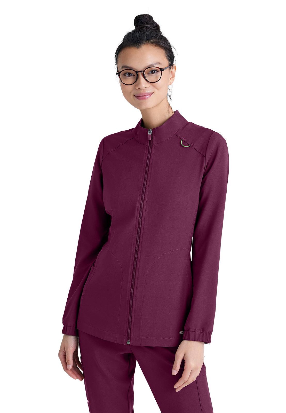 Grey's Anatomy Evolve Stretch - Women's Three-Pocket Virtue Warm-Up Scrub Jacket