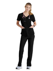 Skechers - Women's Three-Pocket Curved V-Neck Breeze Scrub Top