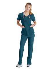 Skechers - Women's Three-Pocket Curved V-Neck Breeze Scrub Top
