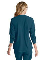 Skechers - Women's Two-Pocket Snap-Front Stability Warm-Up Scrub Jacket