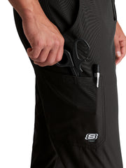 Skechers - Men's Three-Pocket Drawcord and Zip-Fly Structure Jogger Scrub Pant