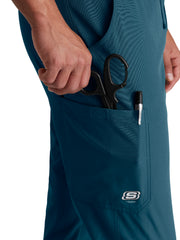 Skechers - Men's Three-Pocket Drawcord and Zip-Fly Structure Jogger Scrub Pant