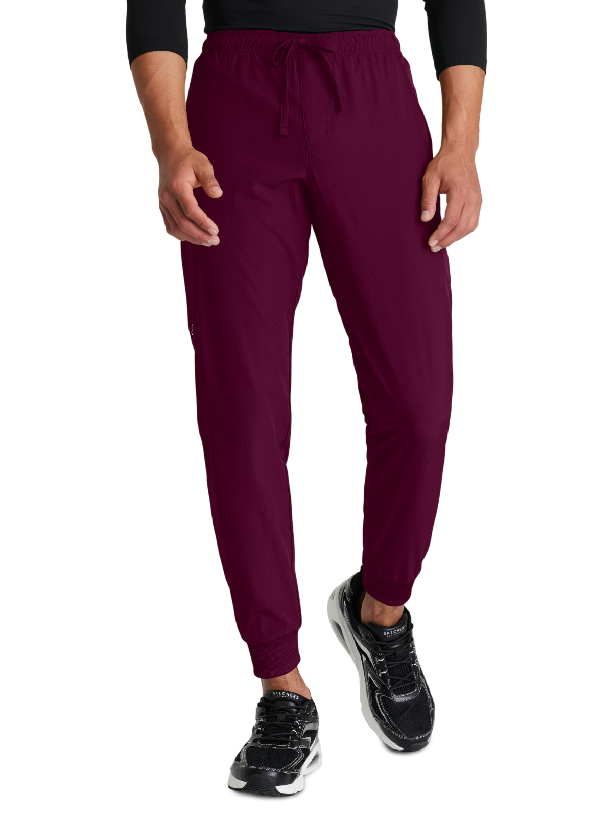 Skechers - Men's Three-Pocket Drawcord and Zip-Fly Structure Jogger Scrub Pant