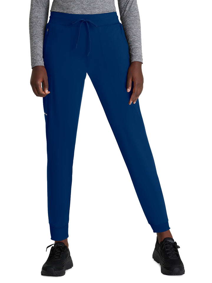 Skechers Slip-Ins - Women's Five-Pocket Ribbed Cuff Pace Jogger Scrub Pant