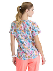Skechers - Women's Three-Pocket V-Neck Reliance Print Scrub Top