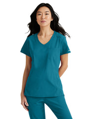 Skechers - Women's One-Pocket V-Neck Dignity Tuck-In Scrub Top