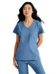 Skechers - Women's One-Pocket V-Neck Dignity Tuck-In Scrub Top