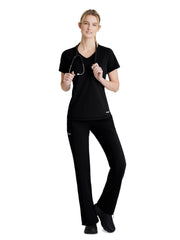 Skechers Slip-Ins - Women's One-Pocket Curved Neck Flow Scrub Top