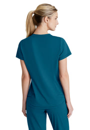 Skechers Slip-Ins - Women's One-Pocket Curved Neck Flow Scrub Top