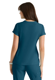 Skechers - Women's Two-Pocket Placket V-Neck Coast Scrub Top