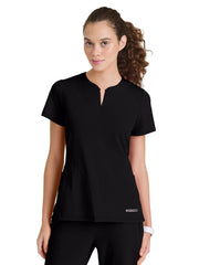 Skechers Slip-Ins - Women's One Pocket Notch Glide Scrub Top