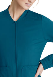 Skechers Slip-Ins - Women's Three-Pocket Zip-Up Contour Warm-Up Scrub Jacket