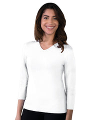 Blue Generation - Women's Pocketless 3/4-Sleeve V-Neck Tee