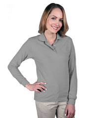 Blue Generation - Women's Pocketless Superblend Long Sleeve Polo