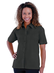 Blue Generation - Women's Pocketless Short Sleeve Poplin Shirt
