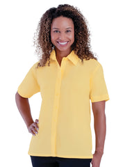 Blue Generation - Women's Pocketless Short Sleeve Poplin Shirt