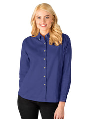 Blue Generation - Women's Pocketless Cotton Twill Shirt