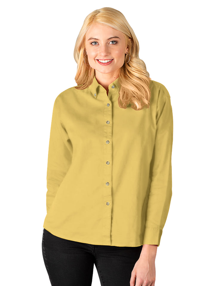 Blue Generation - Women's Pocketless Cotton Twill Shirt