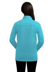 Blue Generation - Women's Pocketless Long Sleeve Superblend Poplin Shirt