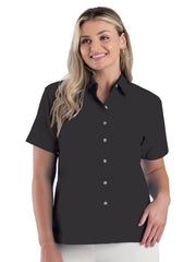 Blue Generation - Women's Pocketless Short Sleeve Superblend Poplin Shirt