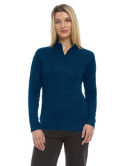 Blue Generation - Women's Pocketless Wicking Long Sleeve Zip Pullover