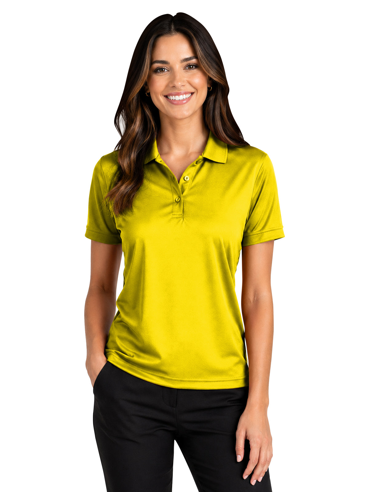 Blue Generation - Women's Pocketless Value Wicking Polo