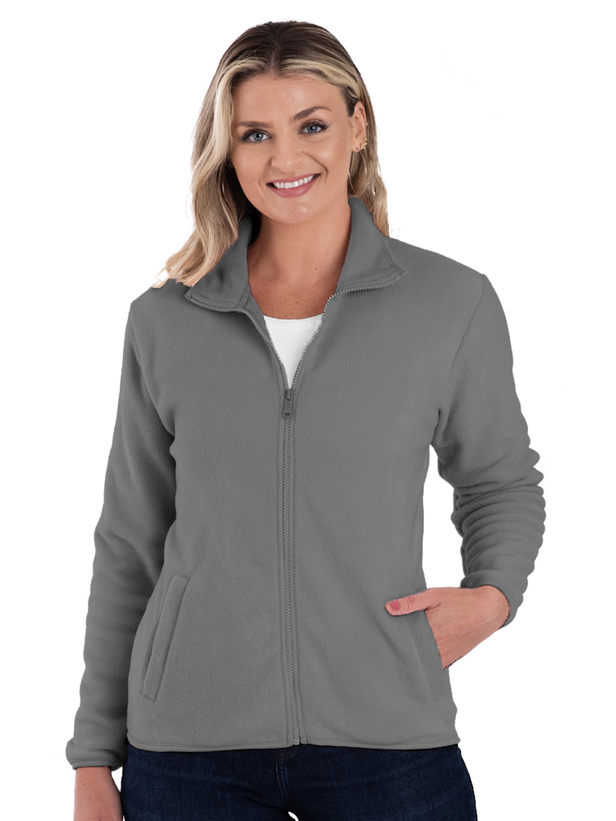 Blue Generation - Women's 2-Pocket Micro Fleece Full Zip Jacket