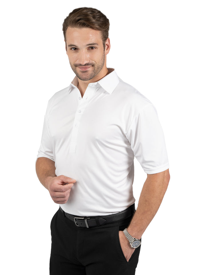 Blue Generation - Men's Pocketless Bonded Collar Dress Polo