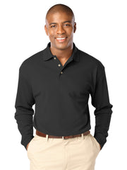 Blue Generation - Men's Pocketless Superblend Long Sleeve Polo