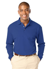 Blue Generation - Men's Pocketless Superblend Long Sleeve Polo