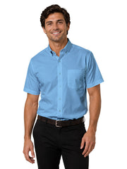 Blue Generation - Men's 1-Pocket Short Sleeve Value Poplin Shirt