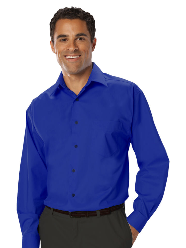 Blue Generation - Men's 1-Pocket Stretch Poplin Shirt