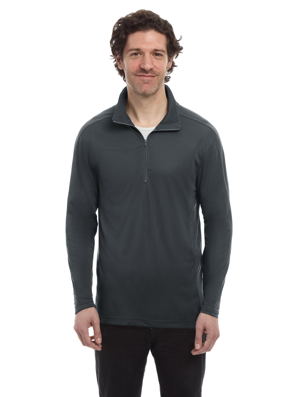 Blue Generation - Men's Pocketless 1/4-Zip Long Sleeve Pullover
