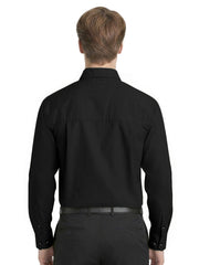 Blue Generation - Men's 1-Pocket Matching Buttons Poplin Shirt