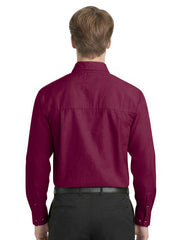 Blue Generation - Men's 1-Pocket Matching Buttons Poplin Shirt
