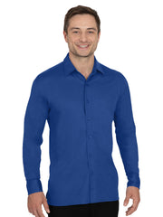 Blue Generation - Men's Pocketless Knit Stretch Woven Shirt
