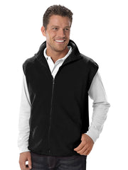 Blue Generation - Unisex 2-Pocket Micro Fleece Zip Front Vest