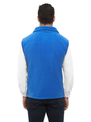 Blue Generation - Unisex 2-Pocket Micro Fleece Zip Front Vest