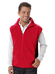 Blue Generation - Unisex 2-Pocket Micro Fleece Zip Front Vest