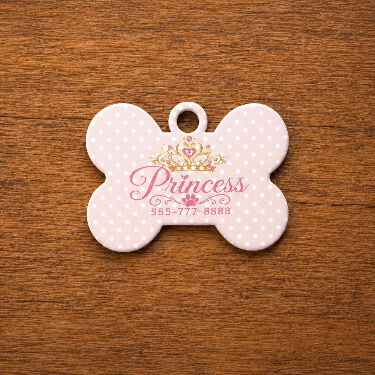 Personalized Pet ID Tag with Name and Phone Number