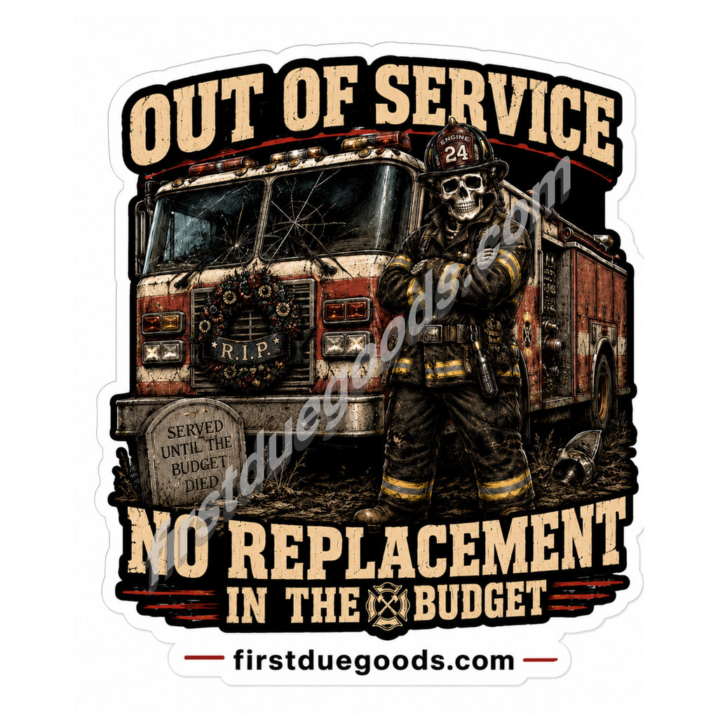 Choose Your Design - 2 Inch Waterproof Dark Humor Firefighter Stickers
