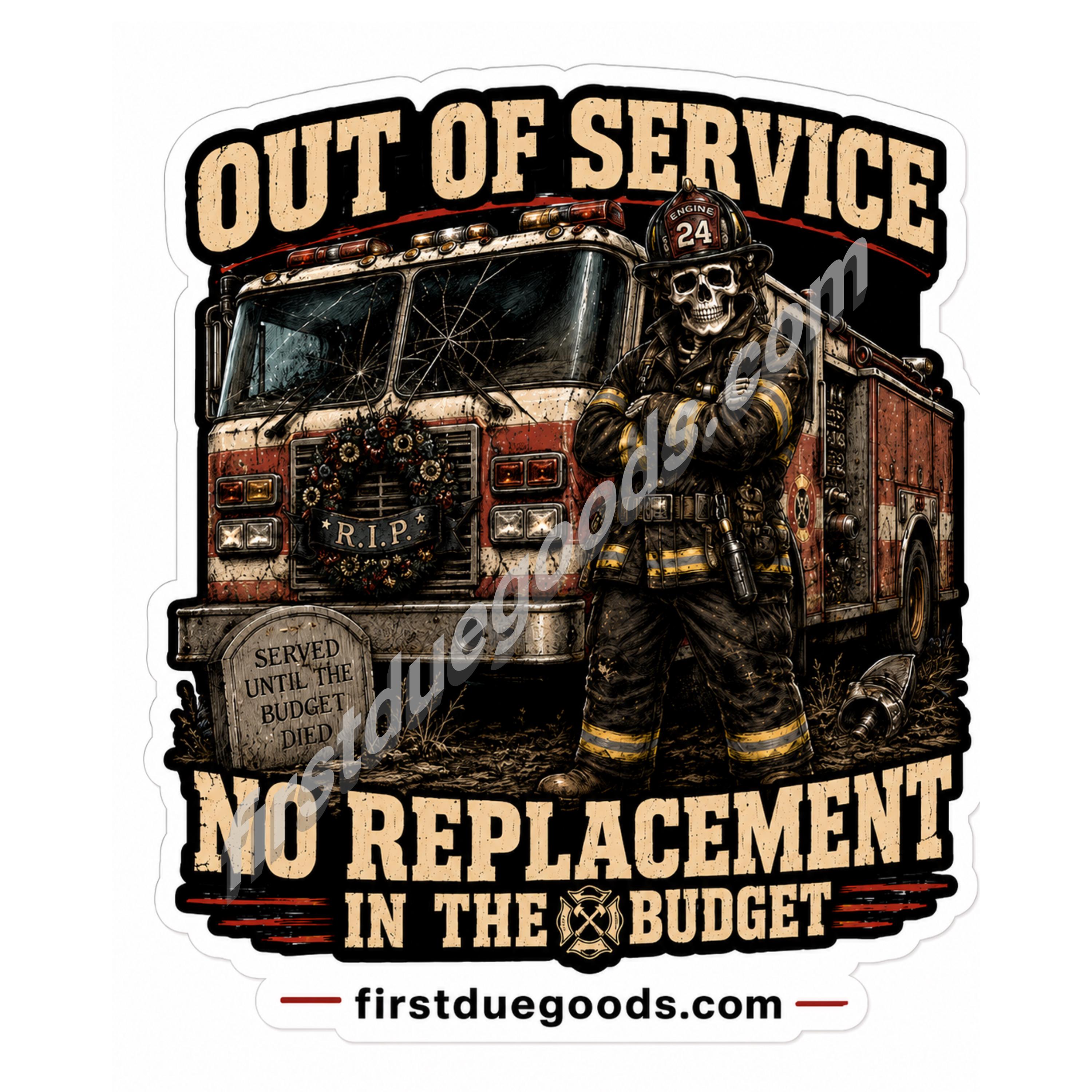 Choose Your Design - 2 Inch Waterproof Dark Humor Firefighter Stickers