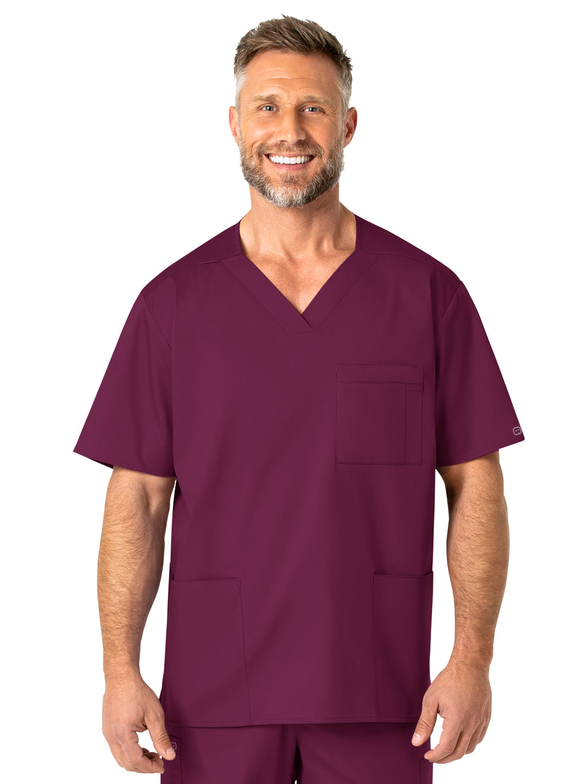 Wink - WORK - Men's Four-Pocket Modified V-Neck Top