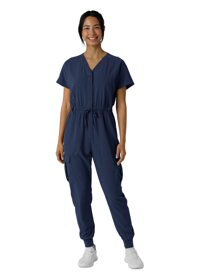 Wink - Renew - Women's Seven-Pocket Cargo Jogger Jumpsuit