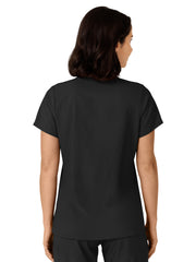 Wink - W123 - Women's Flex-n-Reach Side Panel V-Neck Top